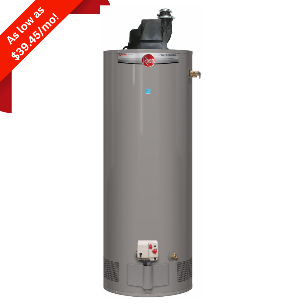 50 Gallon Rheem Power Vented Hot Water Tank – Pioneerplumbing - Main Image
