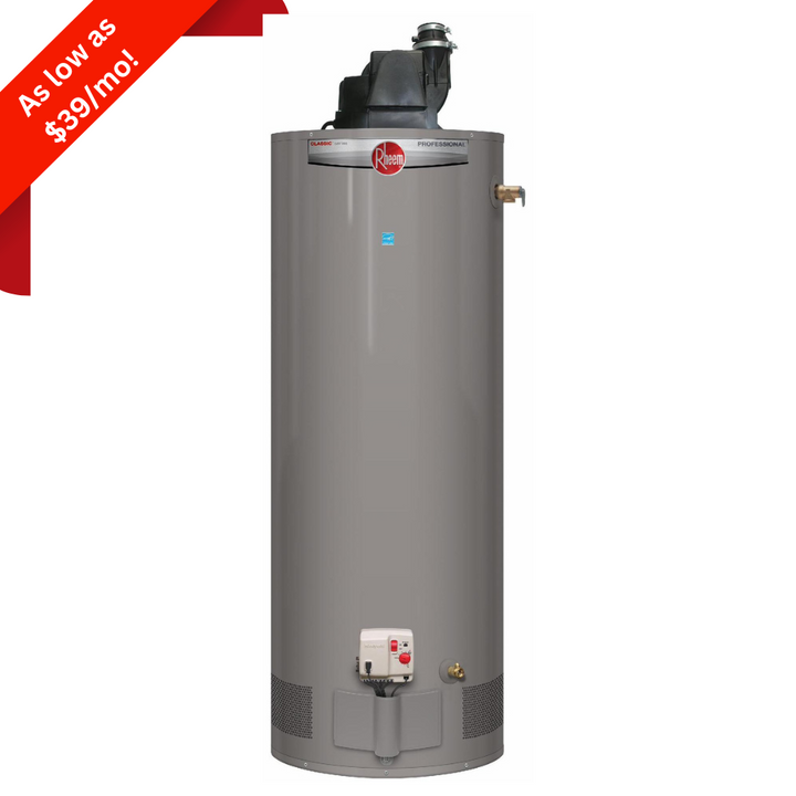 50 Gallon Rheem Power Vented Hot Water Tank