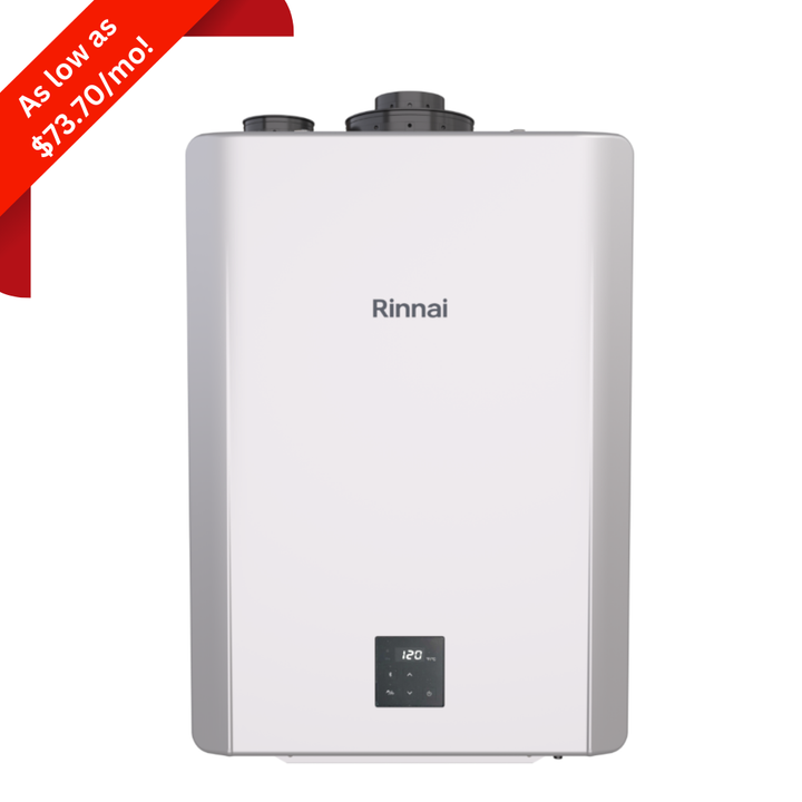 Rinnai Tankless Water Heater - New Installation, Replaces Hot Water Tank RXP199iN